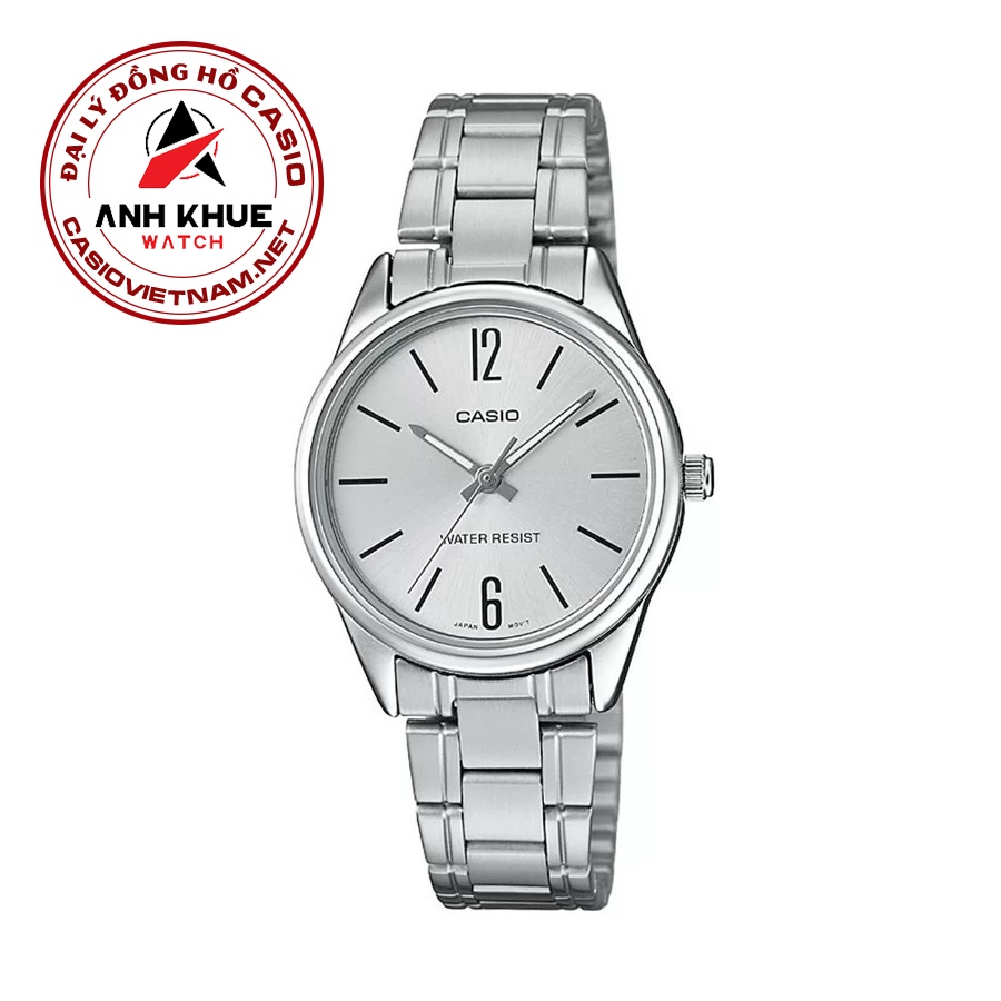 Đồng Hồ Casio Nữ LTP-V005D-7BUDF Dây Đeo Kim Loại - Mặt Màu Trắng