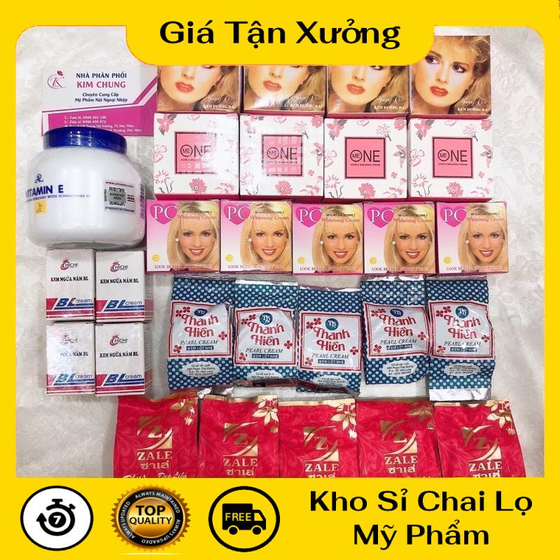 Kem Dưỡng Da ❤ TRÙM SỈ ❤ Combo kem cho khách trộn kem , nguyên liệu, công thức làm kem trộn trắng da body