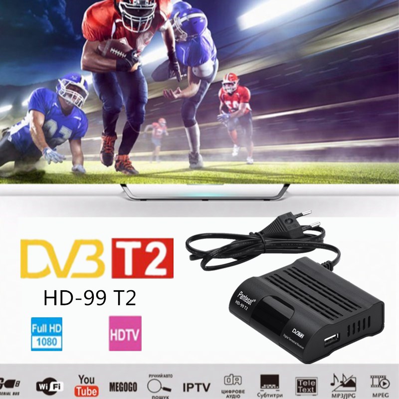 Bộ Thiết Bị Thu Tín Hiệu Vệ Tinh Dvbt2 Tv Box Dvbt2 Kết Nối Wifi Iptv M3U Youthot Iptv4K T9 Android Vimax Kèm Phụ Kiện