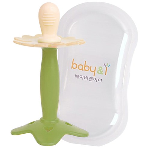 Gặm nướu silicon hình bông hoa baby&I Hàn Quốc có hộp đựng tiện lợi