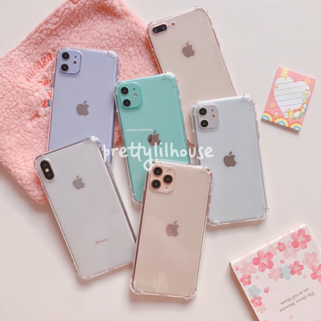 Ốp lưng / Case Iphone trong suốt dẻo 4 góc chống shock