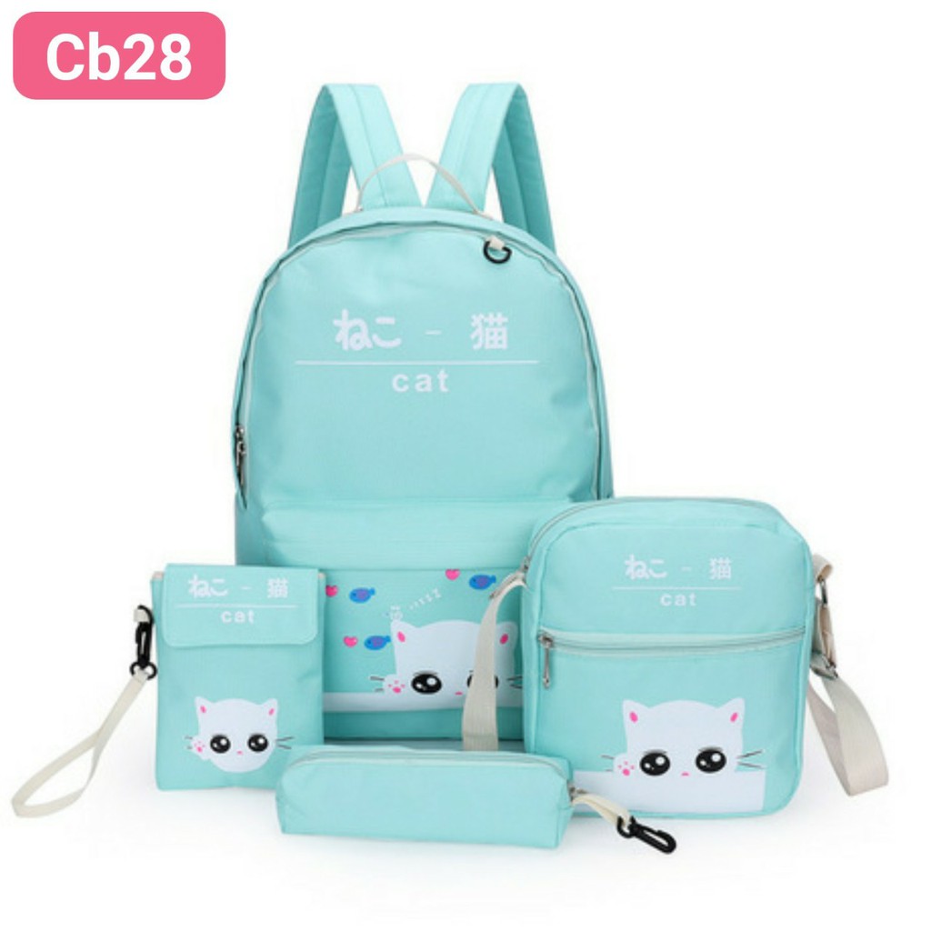 COMBO BALO 4 MÓN CHÚ MÈO DỄ THƯƠNG CB28