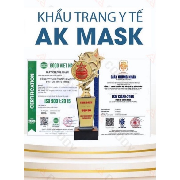 {Bịch 10 cái} Khẩu trang trẻ em, Ak Mask 4 lớp, phù hợp cho bé 7-8-9 tuổi, có nhiều họa tiết cho bé(có chứng từ Y Tế)