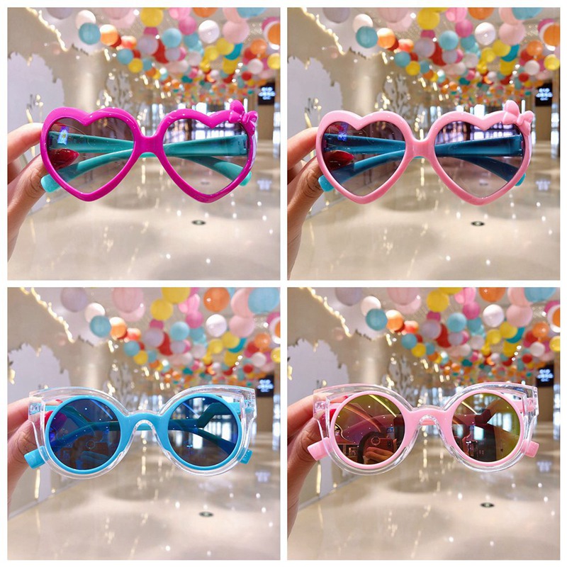 Kính Mát Gọng Tròn Chống Tia Uv Cho Bé 6-12 Tuổi