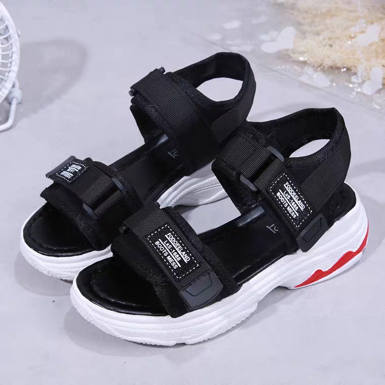 sandal nữBụng Bự Storesandal ulzzang đế đỏ cho học sinh mã B5