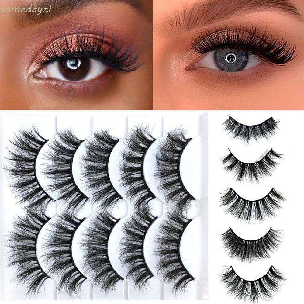 Set 5 cặp lông mi giả dài tự nhiên mềm mại