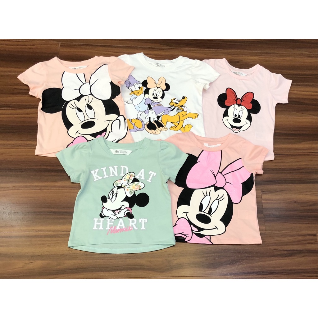 (Mickey, Pony)Áo phông bé gái Hè 2022 cộc tay hàng xuất dư chất 100% cotton mềm đẹp sz 1-10T