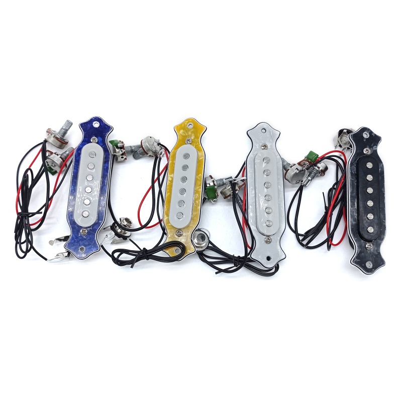 Bộ Pickup Lỗ Âm Lượng Đàn Guitar Có Núm Vặn Dây Cho Hộp Thuốc Lá