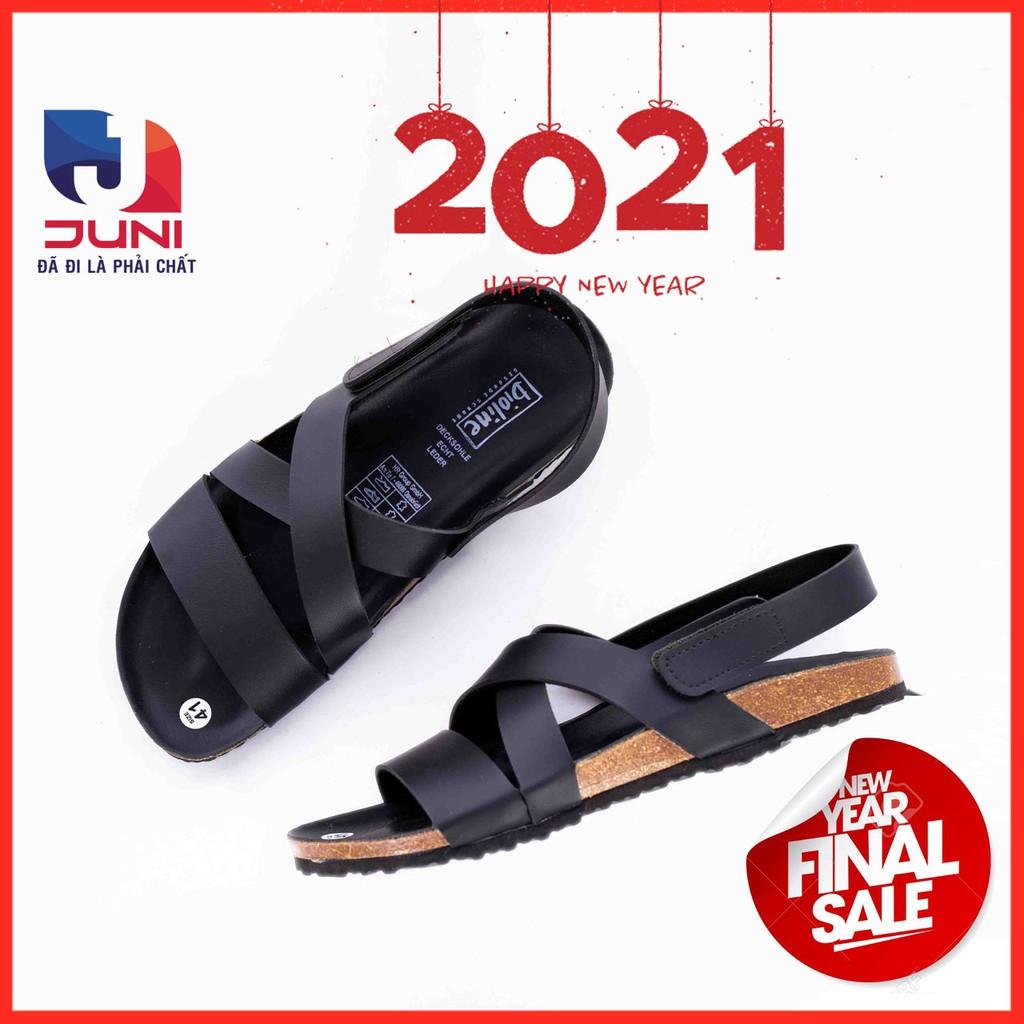 [DA PU-CHỐNG NƯỚC] PU21- Dép sandal quai đôi da PU, đế trấu Bioline - Xuất khẩu châu Âu - Juni Store