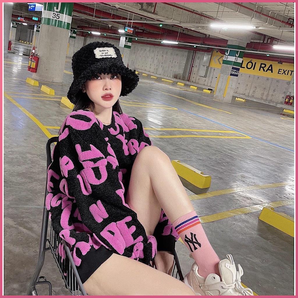 Áo len nữ form rông ANVI áo len tay dài dáng rộng chữ xù bông nhiều màu dày đẹp thời trang nữ mua đông xuân dưới 70kg . | BigBuy360 - bigbuy360.vn