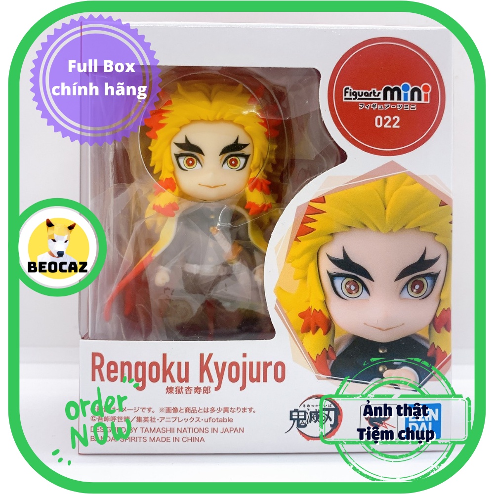 Mô hình Anime Rengoku KyoujurouThanh Gươm Diệt Quỷ Kimetsu No Yaiba Demon Slayer Beocaz Figuarts mini Chính Hãng Bandai