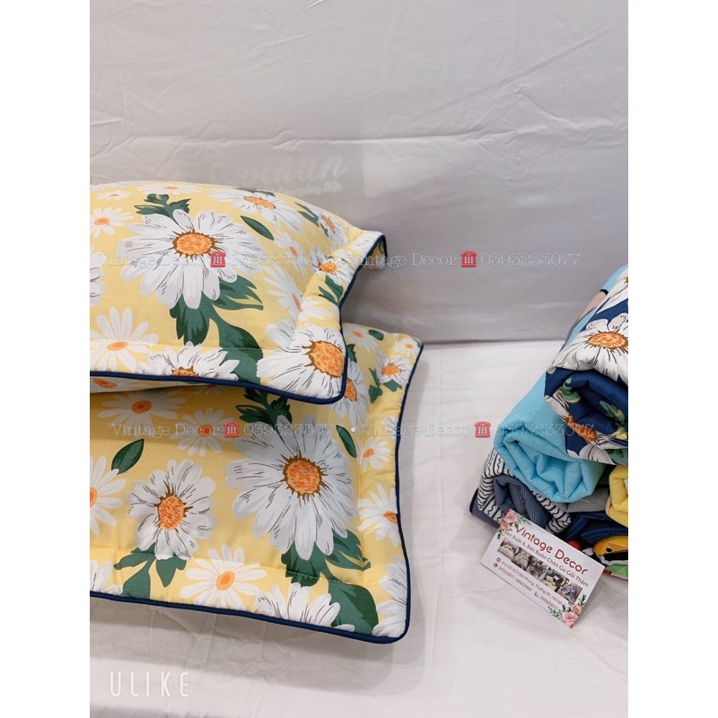 Vỏ Gối Đầu Cotton Lót Bông size 45x65cm