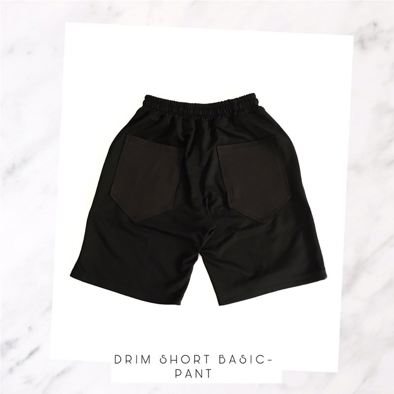 Quần short Unisex nam nữ Drim-Short basic(bảo hành đổi 1)(túi jean đen)(design and made by Drimwe) | BigBuy360 - bigbuy360.vn