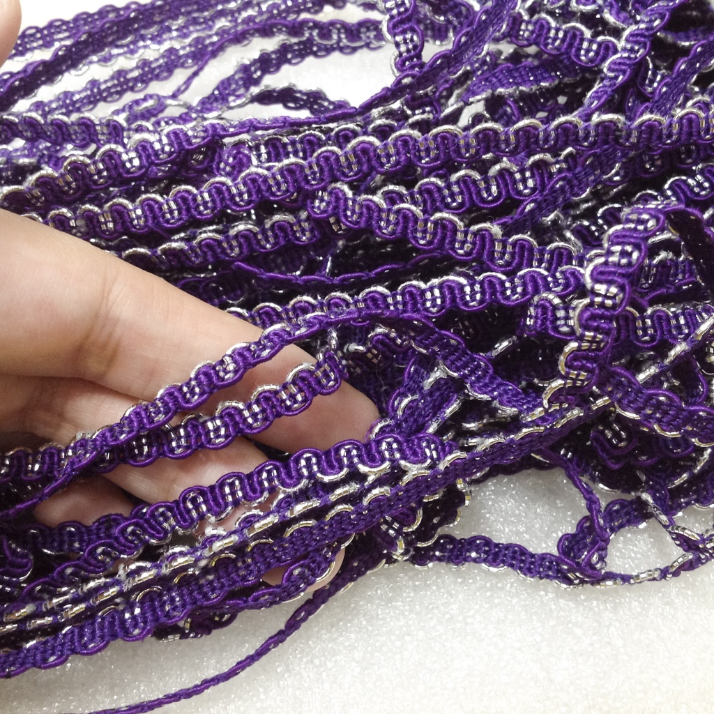 Ren sóng 7 màu viền quần áo váy đầm siêu xinh