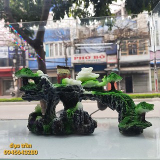 Núi non bộ ( nhựa đúc) trang trí bể cá