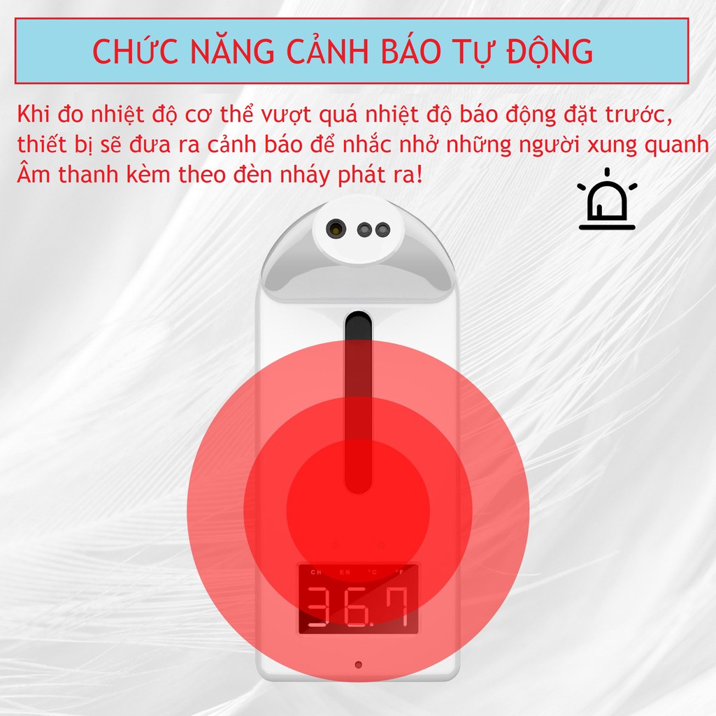 Máy đo thân nhiệt K10 Pro tự động 2 trong 1 đa năng