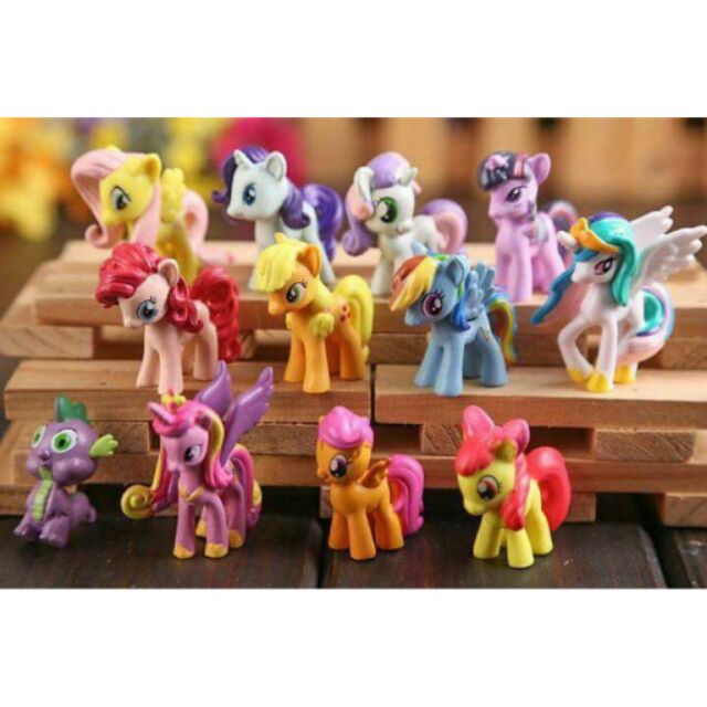 Bộ 12 con ngựa pony 7cm