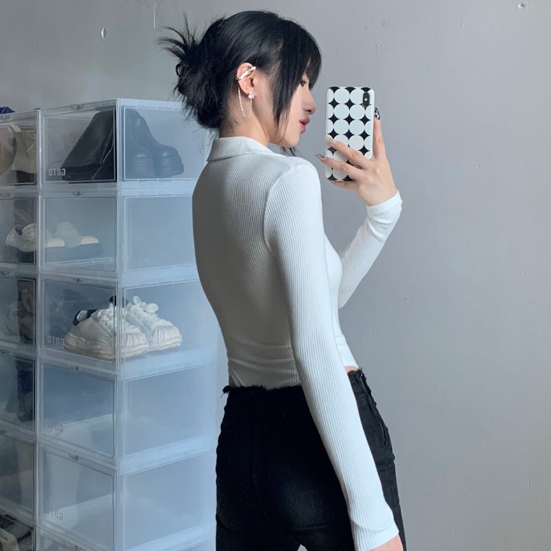 Bộ áo liền quần tay dài cổ chữ V quyến rũ cho nữ | BigBuy360 - bigbuy360.vn