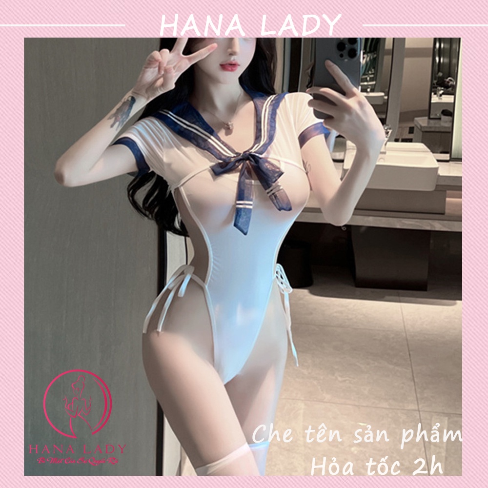 Đồ ngủ cosplay sexy thủy thủ, bodysuit hóa trang học sinh gợi cảm CP276