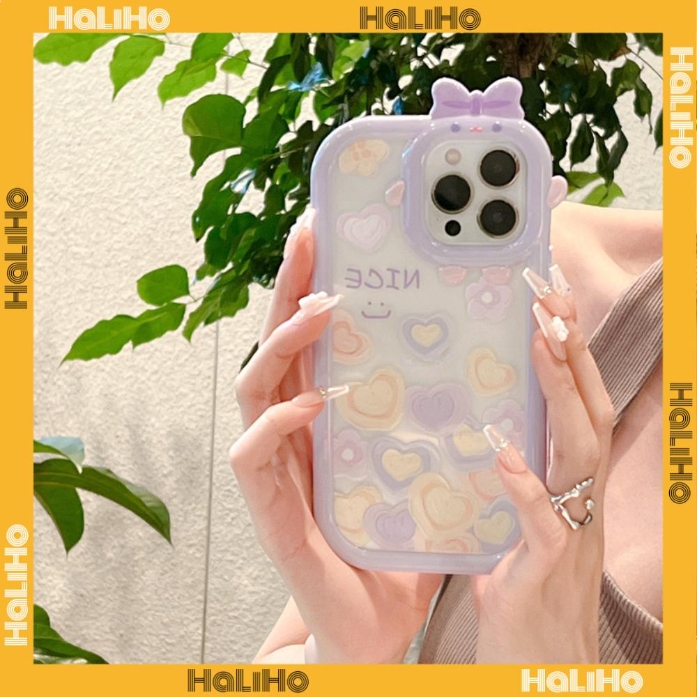 iPhone Case Silicone Soft Case Clear Case Airbag Shockproof Protection Camera Shiny Hand Feel Purple Heart Compatible For iPhone 11 Pro Max 13 Pro Max 12 Pro Max 7Plus xr XS Max
