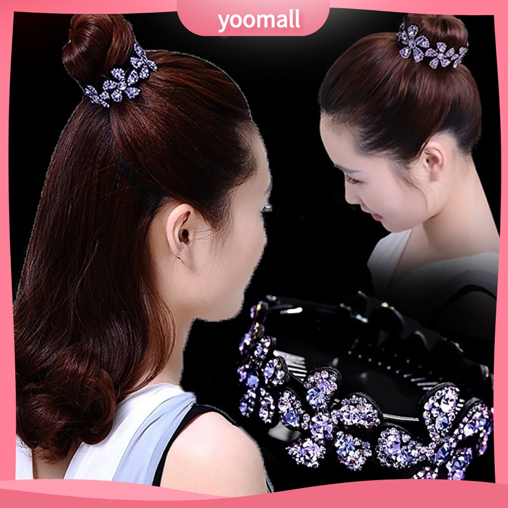 Yomall♡ Kẹp TóC HìNh Hoa ĐíNh Kim Cương Giả ThờI Trang Cho Nữ