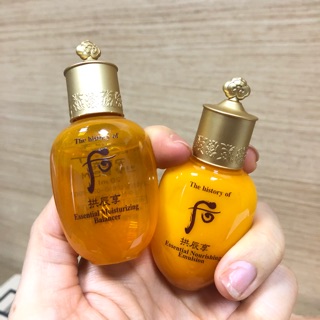 Nước hoa hồng và sữa dưỡng Whoo vàng minisz