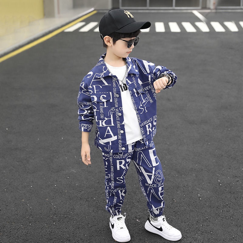 Bộ Quần Áo Thiết Kế Mới Thời Trang Mùa Xuân Thu Theo Phong Cách Hàn Quốc Cho Bé Trai