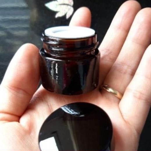 Hủ Đựng Kem ❤ TOP GIÁ RẺ ❤ Hũ Chiết Kem Thủy Tinh Nâu 5g,10g,15g,20g , Hũ đựng kem , , phụ kiện du lịch