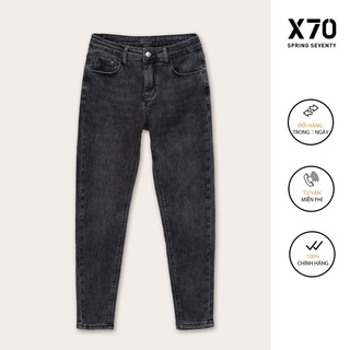 Quần Jeans Nữ Kiểu Dáng Skinny Trơn Màu Đen Bạc Thời Trang X70 - 05740002