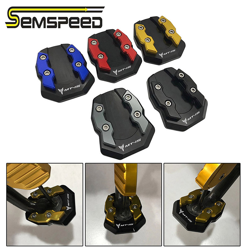 SEMSPEED Xe Máy MT15 Bên Chân Chân Đế Phóng To Chân Đế Nối Dài Miếng Lót Dành Cho Xe Yamaha MT-15 MT