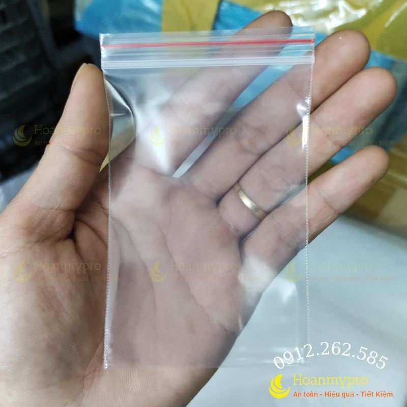 1kg Túi zip chỉ đỏ loại dày