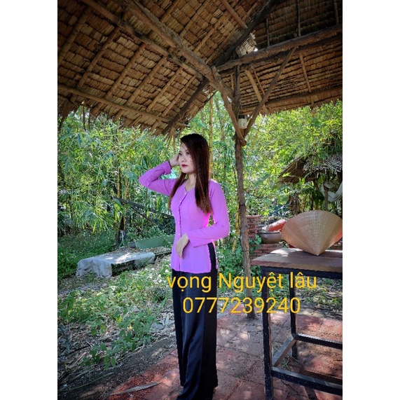 ÁO BÀ BA VOAN TRƠN NHIỀU MÀU