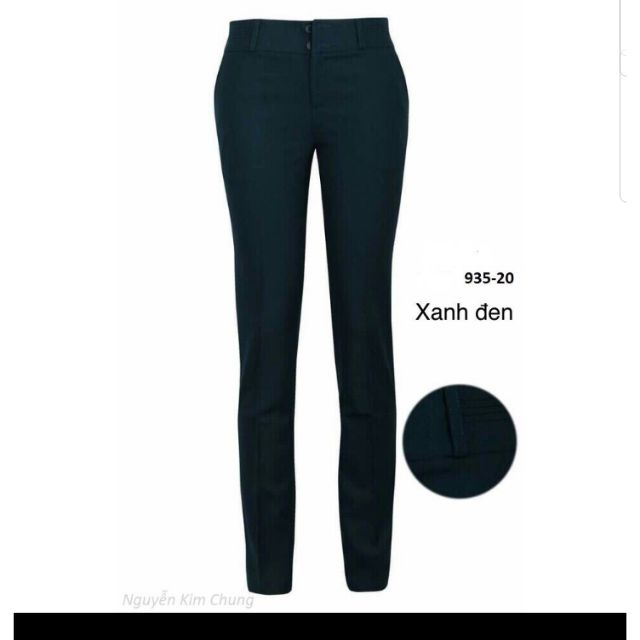 Quần tây Thái Hòa màu xanh đen mã 935 vải dày co giãn