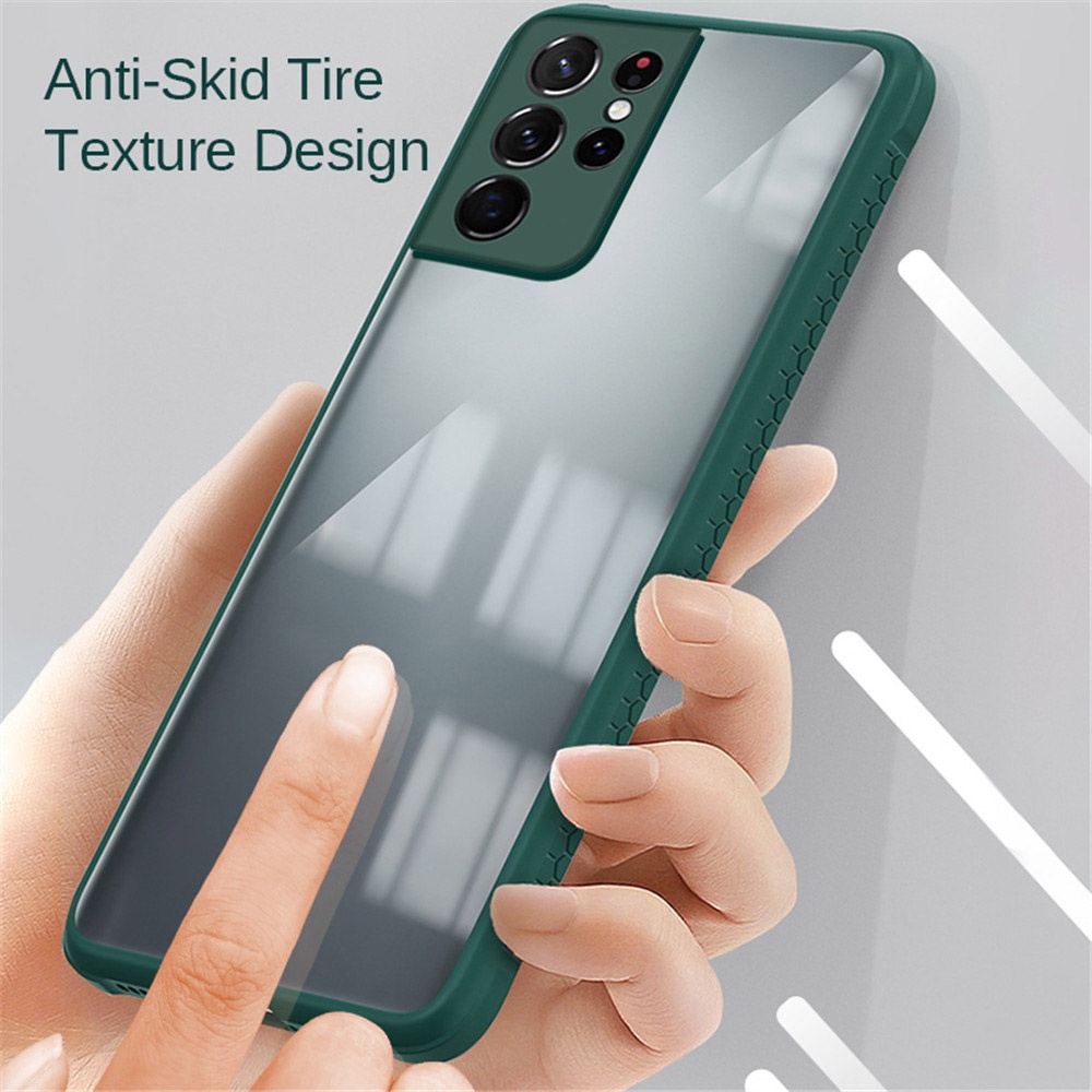 Ốp Điện Thoại Trong Suốt Sang Trọng Chống Sốc Chống Rơi Vỡ Cho Samsung Galaxy S22 Ultra 5G Lưng