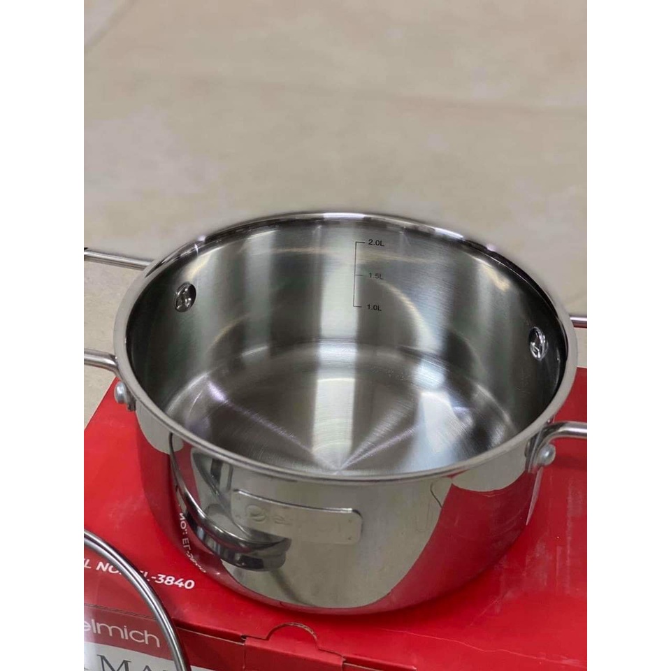 Nồi inox liền khối Elmich Trimax XR EL-3839 size 16cm
