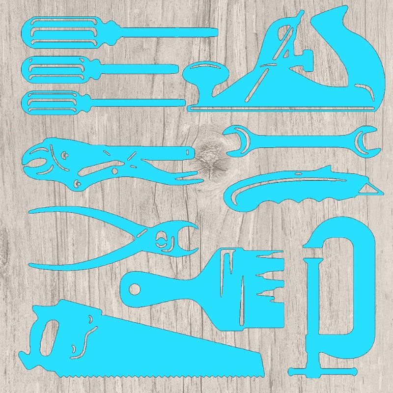 Khuôn Mẫu Cắt Thẻ Trang Trí Album Bằng Kim Loại DIY