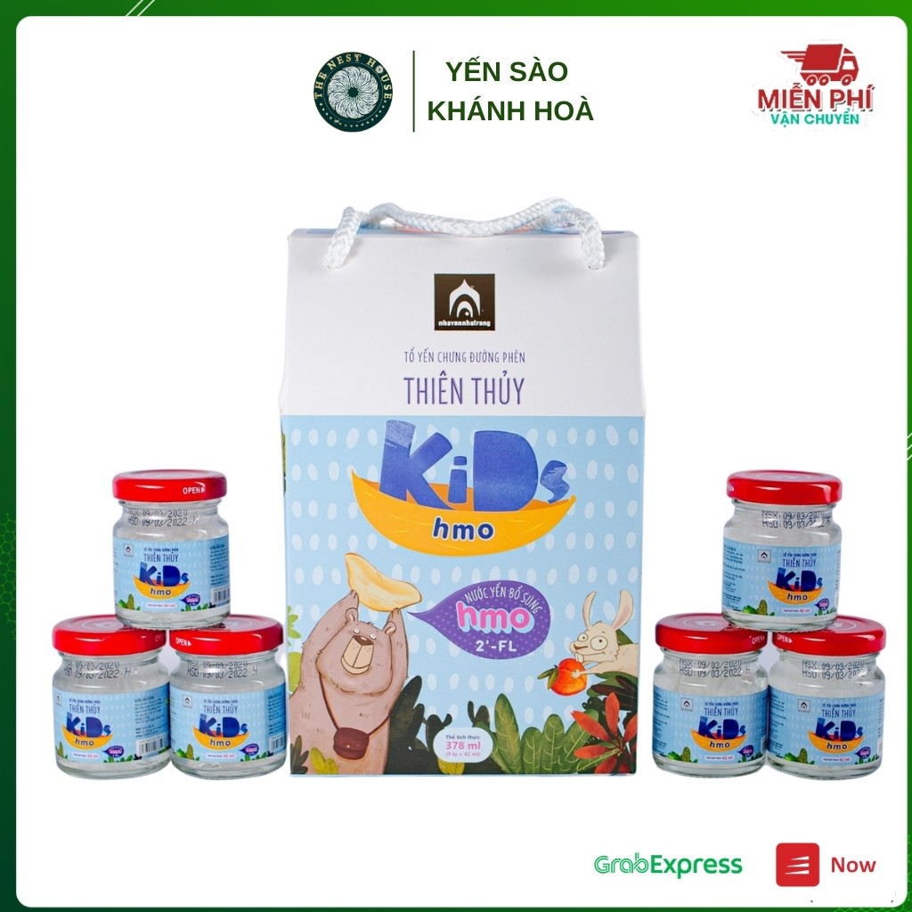 Yến trẻ em - nước yến sào chưng sẵn cho bé đóng hũ bổ sung Canxi và HMO