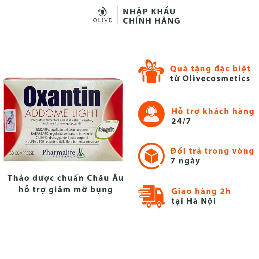 [CHÍNH HÃNG - FREESHIP] Viên uống giảm cân thảo dược Oxantin Addome Light Pharm thumbnail