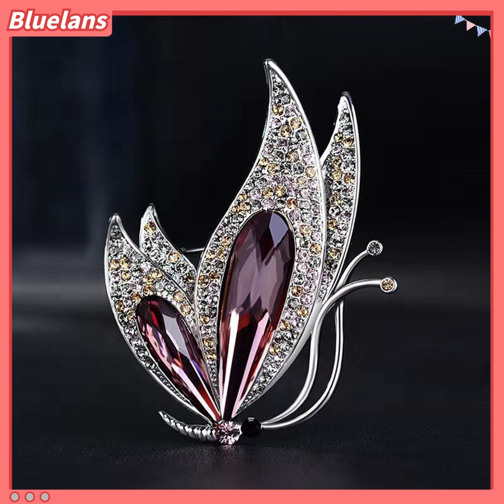 Ghim Cài Áo Hình Bướm Đính Đá Nhân Tạo Thời Trang