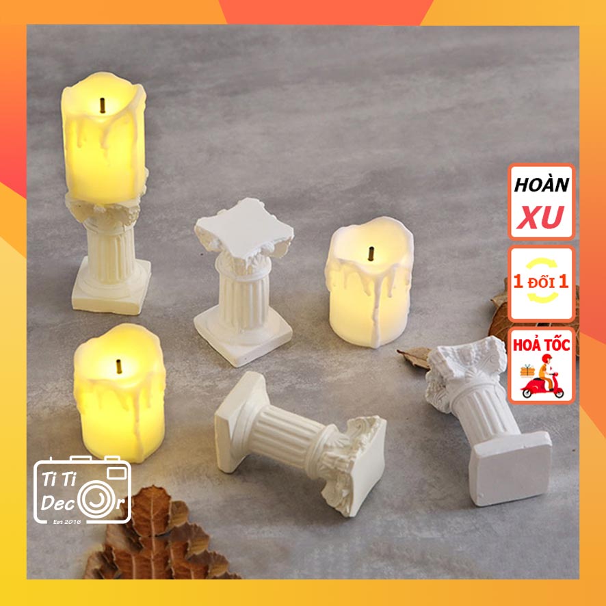 Nến Điện Tử Mini TiTi Decor, Đèn Giả Nến Phong Cách Bắc Âu Dùng Để Trang Trí Decor Nhà Cửa