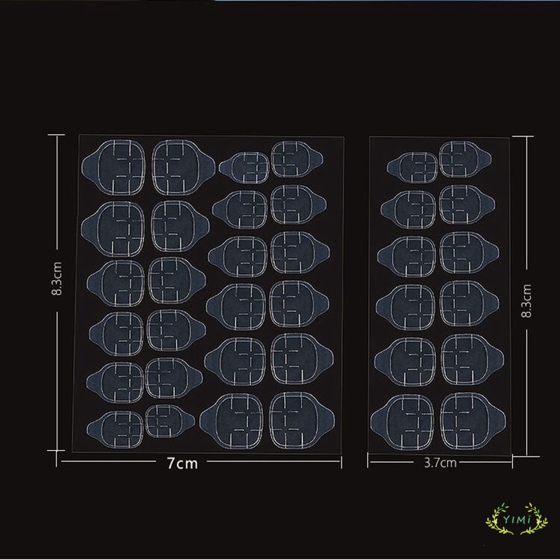 Miếng dán móng tay giả trong suốt có keo dán hai mặt linh hoạt