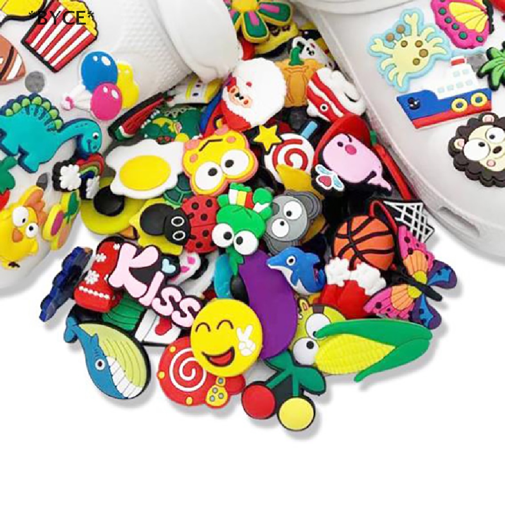 [BYCE] 20 Chiếc Dép Nhựa PVC Hình Hoạt Hình Dễ Thương Phong Cách Ngẫu Nhiên