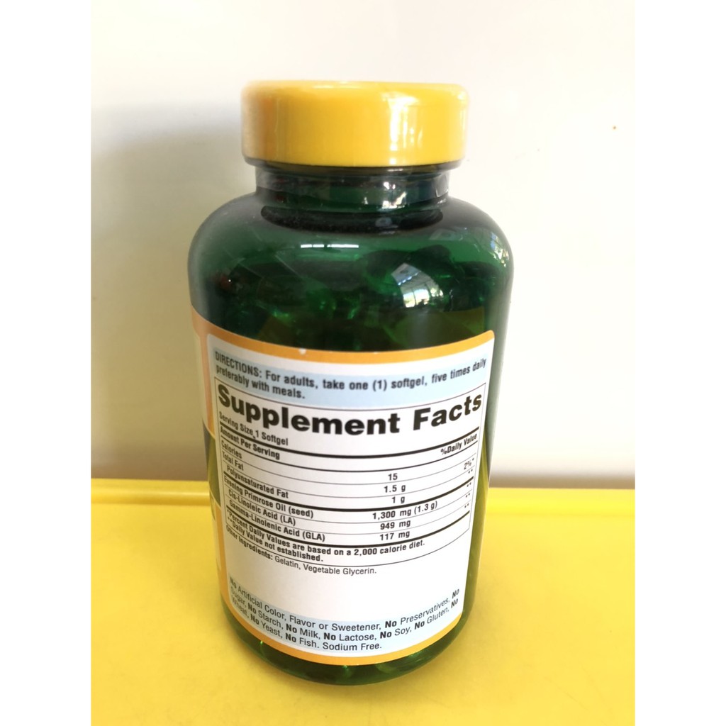 Hoa Anh Thảo Evening Primrose Oil 1300mg 120 Viên của Puritan