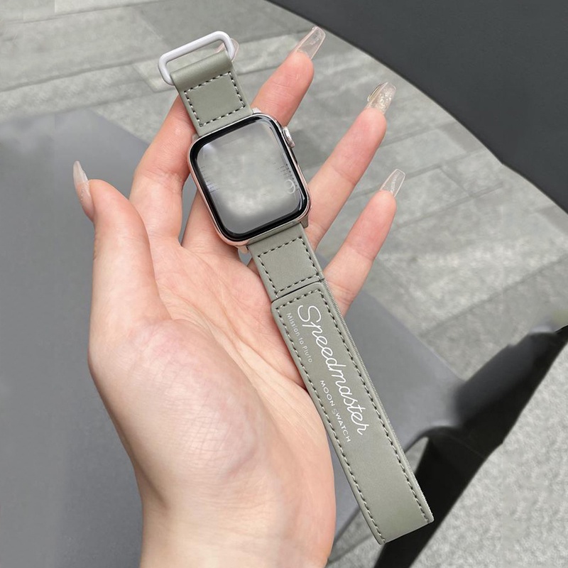 Dây Da Thay Thế Cho Đồng Hồ Thông Minh apple watch 49mm series 8 7 6 se 5 45mm 44mm 41mm 40mm