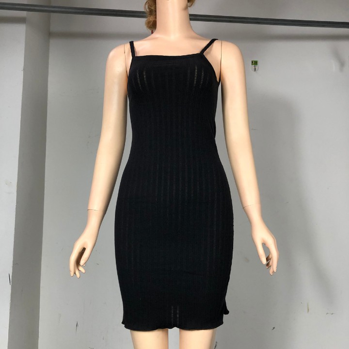 Đầm thun body 2 dây kèm áo croptop | BigBuy360 - bigbuy360.vn