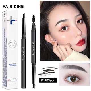 Chì kẻ mày FAIR KING tự động hai đầu công thức chống thấm nước lên màu lâu trôi không dễ phai siêu mịn bền Designing Eyebrow Pencil Makeup Chì kẻ lông mày lâu trôi 0.3g+0.3g