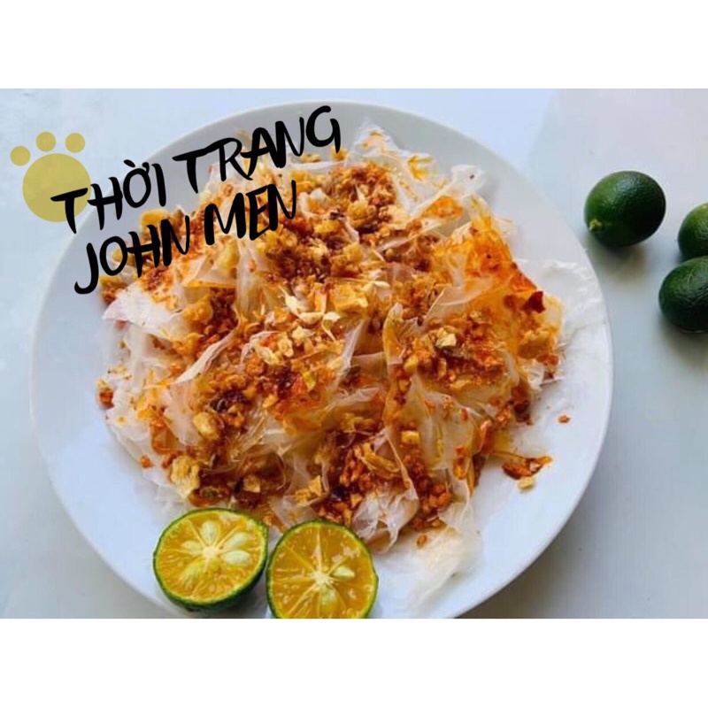 BÁNH TRÁNG CHAY LAC VỪNG - KÈM SỐT VÀ QUẤT