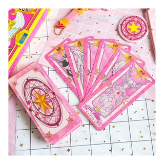Bài Tarot Clow card ( Hồng) /Cardcaptor Sakura/KINOMOTO SAKURA Size gốc- Tặng Đá Thanh Tẩy