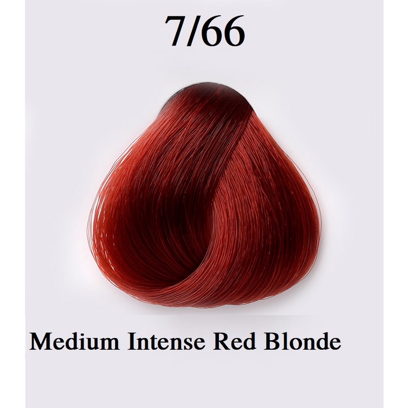 Thuốc Nhuộm Tóc Màu Nâu Đỏ Rượu Vang 7/66 Medium Intensse Red Blonde