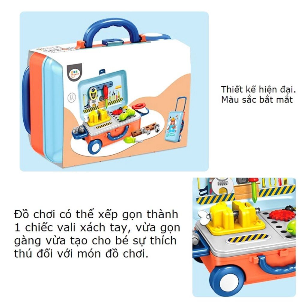 Đồ Chơi Bác Sỹ, Trang Điểm, Nấu Ăn, Kỹ Thuật - Bộ đồ chơi Vali Xách Tay Cho Bé - Alokids TB